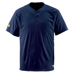 DB201 [野球 2ボタンTシャツ Dネイビー L]