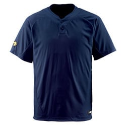 DB201 [野球 2ボタンTシャツ Dネイビー M]