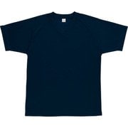 BOT625 [野球 ベースボールVネックTシャツ日本製 ネイビー M]