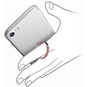 P-STRCRPN [スマートフォン用ストラップ フィンガーリング クリアタイプ ピンク]