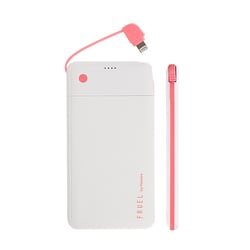 ヨドバシ Com フルーエル Fruel Fruel フルーエル Mfi取得ライトニングケーブル内蔵モバイル充電器5000mah ホワイト ホットピンク モバイルバッテリー Apple Lightningコネクター専用 通販 全品無料配達