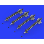 ブラッシン：レジンパーツシリーズ EDU648445 R-13M アトール 空対空ミサイルw/ランチャー 4個入り [1/48 プラモデル]