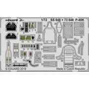 EDU73648 P-40K エッチングパーツ スペシャルホビー用 [1/72 プラモデルパーツ]