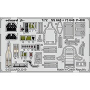 EDUSS648 P-40K ズームエッチングパーツ スペシャルホビー用 [1/72 プラモデルパーツ]