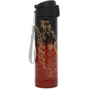 山中塗ステンレスボトル 舞妓 黒×赤 ワンタッチ式/260ml