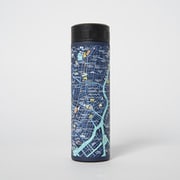 山中塗ステンレスボトル 東京地図 ネイビー スクリュー/480ml