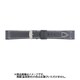BCA051AWP [時計バンド 牛革+ポリウレタントップ 管幅18ミリ 美錠幅16ミリ ブラック（ステッチホワイト）]