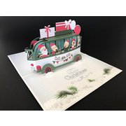 グリーティングカード クリスマスバス PAPC007