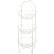 ワイヤーバスケット 3段収納 54-10WH