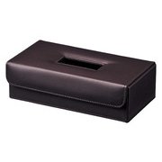 57-00DBR [合皮バスケット ティッシュケース]