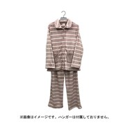 レディース フランネル ベーシックパジャマ ボーダー ピンク LR510928