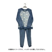 レディース フランネル ラグランパジャマ ユニコーン ライトブルー LR511055