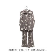 レディース サンゴパイル ベーシックパジャマ にゃんこ ブラウン LR511178