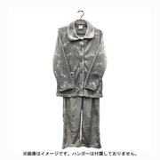レディース フランネル ベーシックパジャマ リボン グレー LR511246