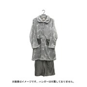 レディース フランネル 長めトップスパジャマ リボン グレー LR511277