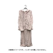 レディース フランネル ジップアップパーカー リボン ピンク LR511291