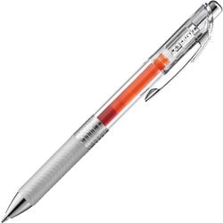 ゲルインキボールペン ENERGEL infree（エナージェル インフリー） 0.7mm ノック式 インク色：オレンジ 本体色：クリア 砲弾チップ 速乾 BL77TL-F