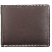 マルチカラー二つ折り財布 ブラウン ID-5803