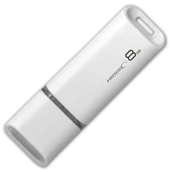 USBメモリー USB 2.0 キャップ式 8GB ホワイト HDUF113C8G2