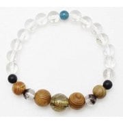 屋久杉水晶B ルチル RUTILATED QUARTZ ブレスレット 男女兼用 2CHZ0798