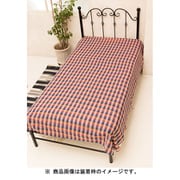 チェッキーベッドカバー S ORANGE 布物(インテリア) ISAP81G1