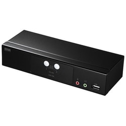 KVMスイッチ HDMI/USB パソコン切替器 2台のパソコンで1台のモニターを共有 USB A×2ポートハブ付き Windows/Mac対応 据え置き型 SW-KVM2HHC
