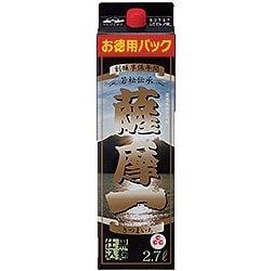若松 薩摩一 芋 パック 25度 2700ml [焼酎]