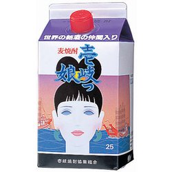 壱岐の蔵酒造 麦焼酎 壱岐っ娘 25度 パック 900ml [焼酎]