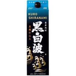 薩摩 さつま白波黒麹仕込 芋パック20度 1800ml [焼酎]