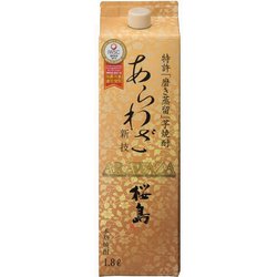 本坊 あらわざ桜島 芋 パック 25度 1800ml [焼酎]