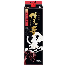 福徳長 黒麹 米 パック 25度 1800ml [焼酎]