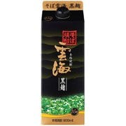 雲海 そば 黒麹 スリムパック 25度 900ml [焼酎]