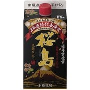 本坊 黒麹仕立て 桜島 芋 パック 25度 900ml [焼酎]