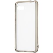 AQUOS R2 Compact ハイブリッドケース クリアタフ/ブラック INA-AQR2COCC2/BM