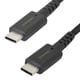 Type-C to Type-Cケーブル PD対応＋温度センサー 超タフ MCPC認証USB2.0 1m ブラック OWL-CBSM2PKCC10-BK