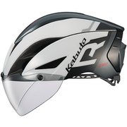 サイクリングヘルメット AERO-R1 TR G-1 ホワイトダークグレー(XS/S)
