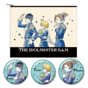 アイドルマスター SideM by Sanrio コットンポーチ＆缶バッジセット Beit [キャラクターグッズ 約W22.3×H17.1cm]