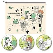 アイドルマスター SideM by Sanrio コットンポーチ＆缶バッジセット Jupiter [キャラクターグッズ 約W22.3×H17.1cm]