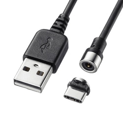 Magnet脱着式USB Type-Cケーブル 1m KU-MMGCA1K