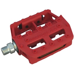 サイクル用フラットペダル GRAFIGHT-XX レッド 1/2インチ