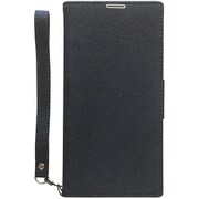 AQUOS zero用 FlipNoteSlim クラリーノ フリップノートケース スエードブラック TR-AQZ-FNSC-SBK