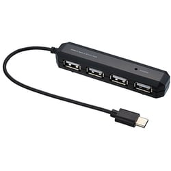 USB2.0 ハブ Type-C 4ポート ブラック UH-C2474BK