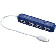 USB2.0 ハブ Type-C 4ポート ブルー UH-C2474BL