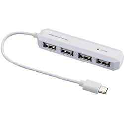 USB2.0 ハブ Type-C 4ポート ホワイト UH-C2474W
