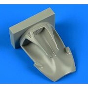 48864 P-40B ウォーホーク エアインテーク エアフィックス用 レジン製ディティールアップパーツ [1/48 プラモデル]