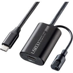 USB Type-C 延長ケーブル USBアクティブリピーターケーブル USB3.1Gen1 ケーブル長5m ACアダプタ付属 KB-USB-RCC305