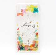 押し花スマートフォンケース Disegno(ディセーニョ) for iPhone XR Iris