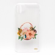 押し花スマートフォンケース Disegno(ディセーニョ) for iPhone XR Flower Basket