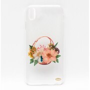 押し花スマートフォンケース Disegno(ディセーニョ) for iPhone XS Max Flower Basket