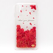 押し花スマートフォンケース Disegno(ディセーニョ) for iPhone XR Salamander